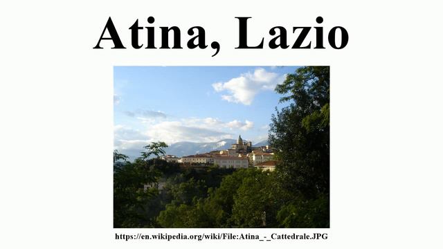 Atina, Lazio смотреть онлайн
