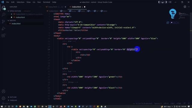 Nested Table । HTML । webdesign । Tantsoft । Part 09 смотреть онлайн