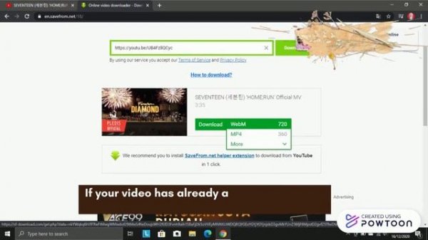 Download Video From YouTube Using Savefrom.net
