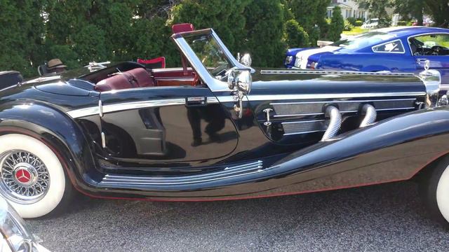 1934 BLACK MERCEDES BENZ 500K CONVERTIBLE смотреть онлайн