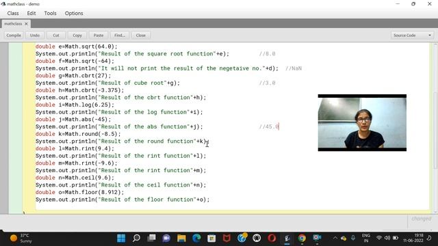 JAVA MATH LIBRARY FUNCTION смотреть онлайн