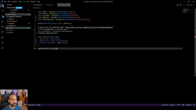 Build a currency converter in Vanilla JS смотреть онлайн