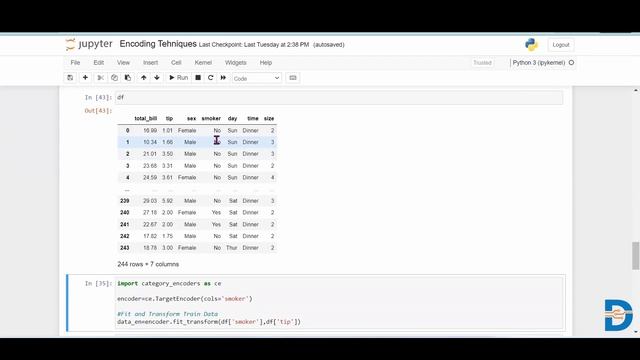 Encoding categorical data in Python | Target Encoding technique | Python Tutorial смотреть онлайн