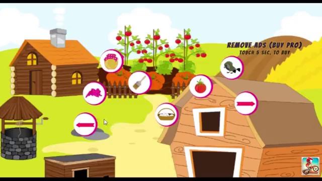 Animal Farm Game For Kids | Learning Animal Farming - Collecting Vegetables смотреть онлайн
