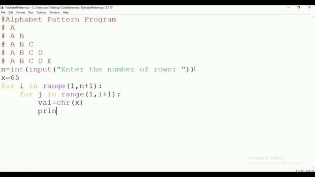 Pattern Program in Python | Python for Beginner | Code Generator | CG. смотреть онлайн