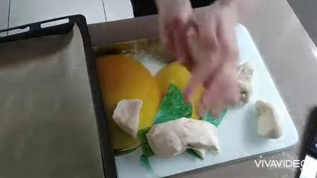 Indisches Naan-Brot / Indian Naan Bread /Индийский хлеб наан