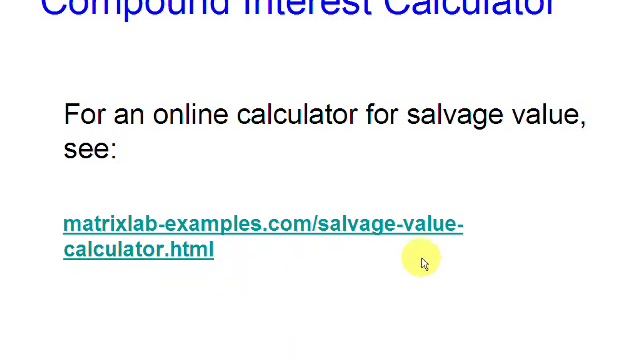 Salvage Value Calculation смотреть онлайн