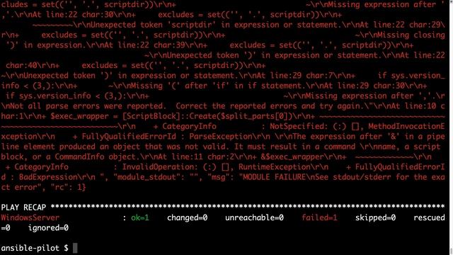 Ansible troubleshooting-Module Failure on Windows-target смотреть онлайн