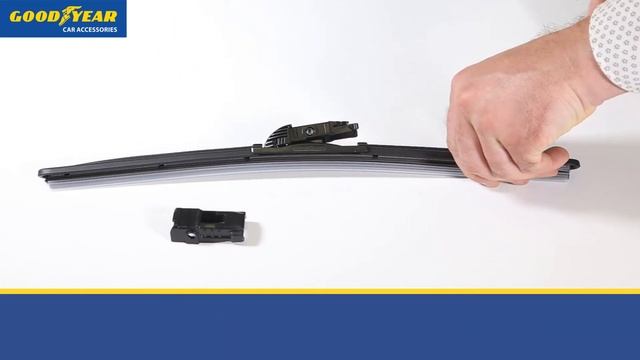 Установка бескаркасных дворников Goodyear «Frameless» - крепление Push Button смотреть онлайн