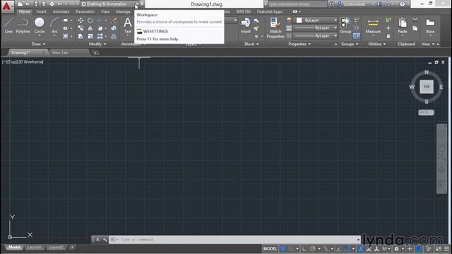 AutoCAD 2016 Tutorial for Beginners 005 Workspaces смотреть онлайн