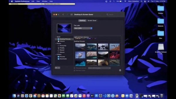 how to change macbook wallpaper on Mac OS Big Sur