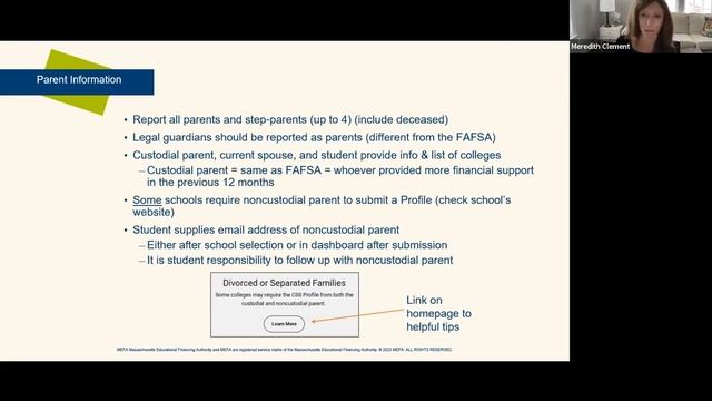 CSS Profile Parents and Noncustodial Parents смотреть онлайн
