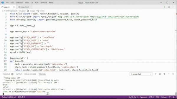 Python Flask Login Form Using Bootstrap Modal with Ajax Jquery password hash and session