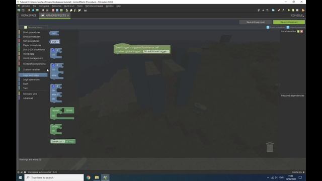 How to Make Custom Armor and With Potion Effects | Mcreator | #2 смотреть онлайн