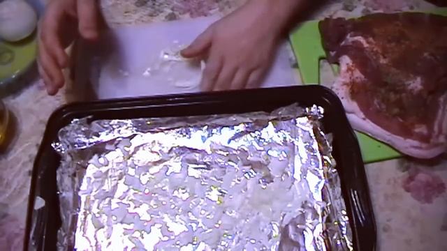 Как приготовить свиной подчеревок в духовке