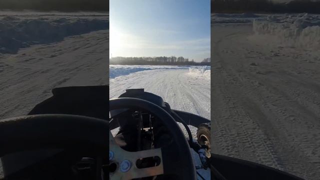 Картинг на льду в Челябинске. Чистый круг смотреть онлайн