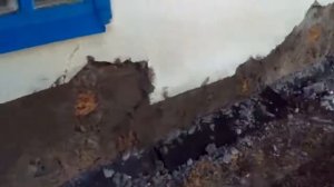 Гидроизоляция фундамента саманного дома. Из→"Ремонт саманного дома. От гидроизоляции до мебели. ч1"
