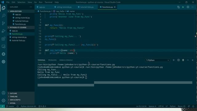 Functions in Python (ZomCast 18) смотреть онлайн