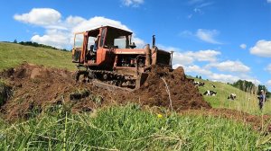 Делаю переправы на ДТ 75 Кировец К 701 на чистом пару