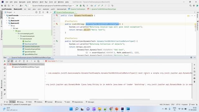 4.Dynamic Tests in Junit 5 | Basics of Junit 5 (Part 4) | Junit Tutorial for beginners смотреть онлайн