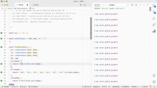 Advent of Code 2020 #4 - js (failed and explained) смотреть онлайн