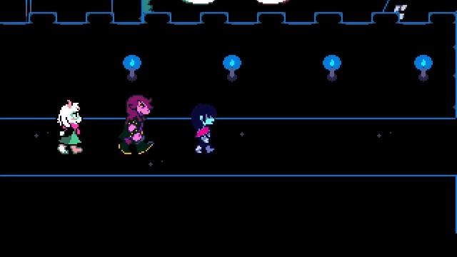 Deltarune Chapter 2 - Giving Seam Both Shadow Crystals at once. смотреть онлайн