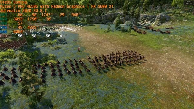 Total War Saga: Troy on Ryzen 5 PRO 4650G/4600G with Radeon RX 5600XT смотреть онлайн