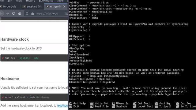 Hyperbola Arch OpenRC FOSS Clean Install