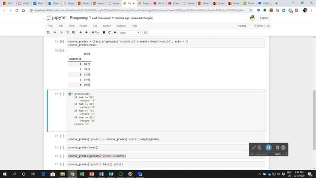 Frequency and histogram on pandas смотреть онлайн