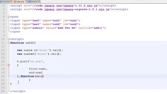 AJAX control in php смотреть онлайн