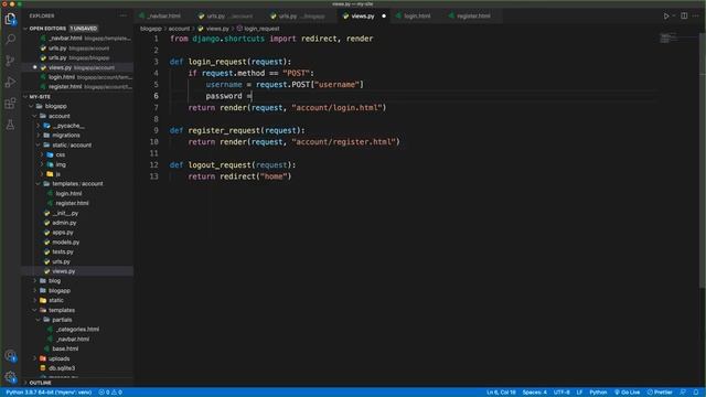 35-Python Django Dersleri-Kullanıcı Girişi [Login] смотреть онлайн