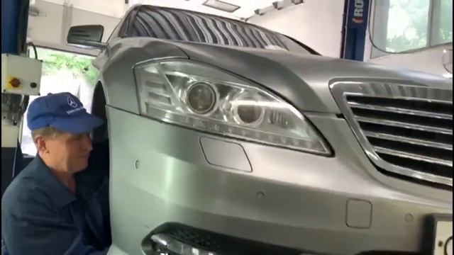 Ремонт Air Matic Mercedes W221 в VV-Service смотреть онлайн