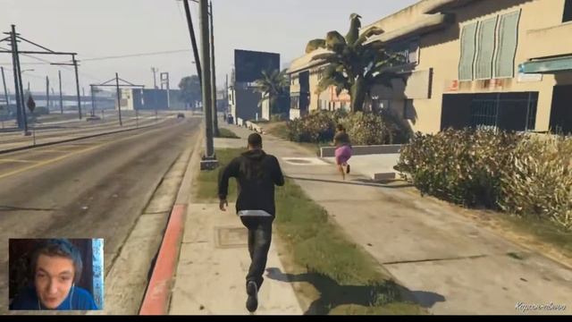 Занимаюсь фитнесом с пышной афроамериканкой в GTA 5 смотреть онлайн