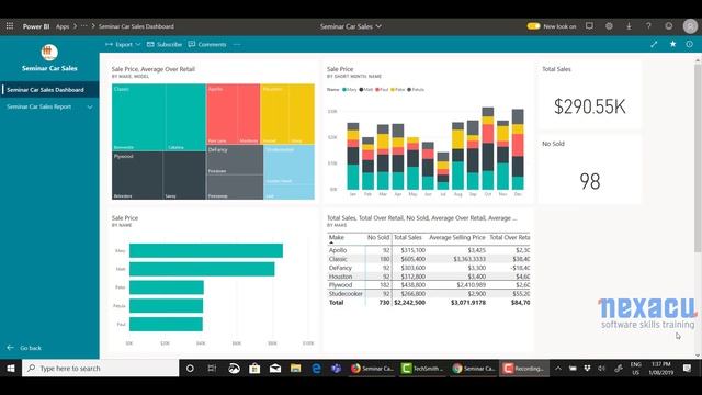Power BI Ep2 Access an App | Nexacu | Power BI Training смотреть онлайн