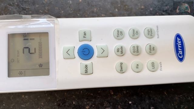 Carrier Split Air condition Remote control Lock and Unlock Mode Setup смотреть онлайн