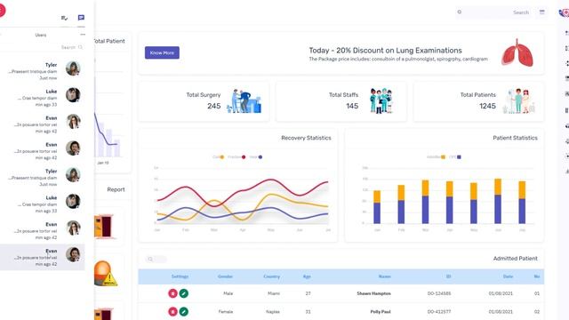 Best Responsive Medical Dashboard With Bootstrap UI Kit – Doclinic