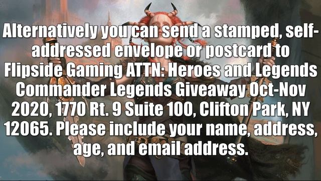 FlipSide Gaming's MTG Commander Legends Draft Booster Box Sweepstakes Announcement смотреть онлайн