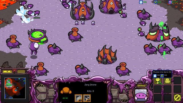 Let's Play Starcraft Cartooned Zerg Campaign Part 3 (Hail To The Queen) смотреть онлайн