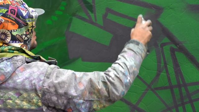 3d WILDSTYLE GRAFFITI. КАК РИСОВАТЬ ОБЪЕМНЫЕ ГРАФФИТИ ШРИФТЫ? Джунгли, листья, тени. #ДелайГраффити смотреть онлайн