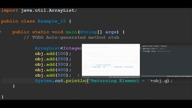 Set and Get Methods | Array List смотреть онлайн