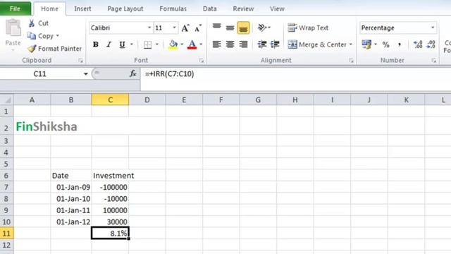 FinShiksha - Calculating Portfolio Returns - Using IRR and XIRR in Excel смотреть онлайн