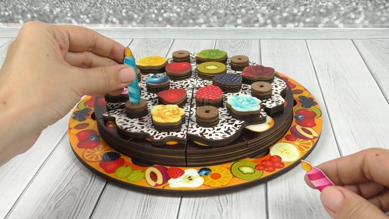 Деревянный пазл торт смотреть онлайн