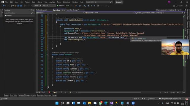 Hissə 27. C# vasitəsi ilə "SQL Server" verilənlər bazası üzərində əməliyyatlar смотреть онлайн