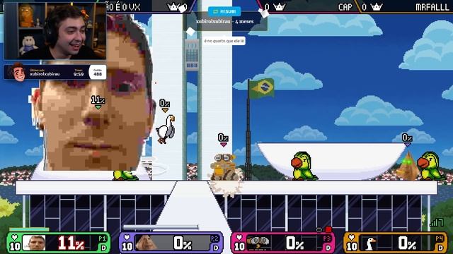 Alanzoka Jogando Rivals Of Aether Com Os Amigos Na Noitada