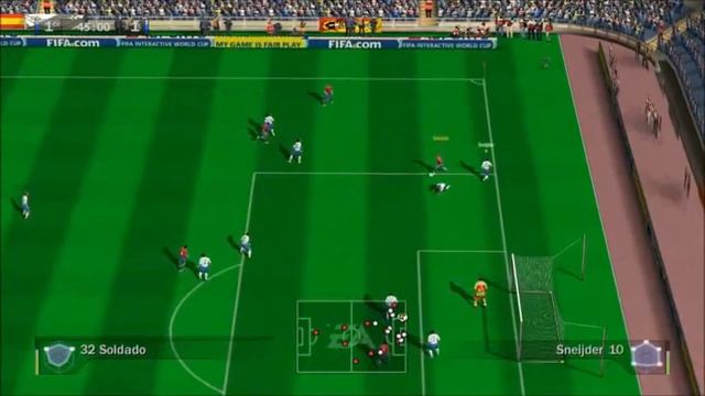 Финал ЧЕ-2012 по FIFA08. Испания - Голландия 1-2 смотреть онлайн