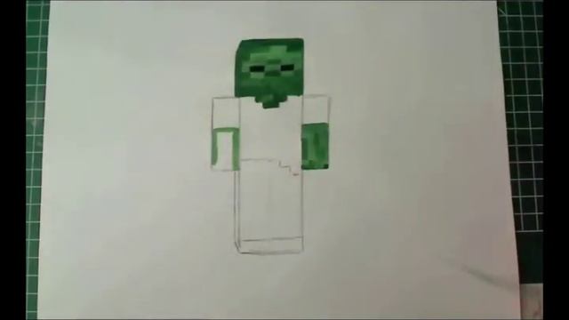 How To Draw/Paint Zombie - Minecraft