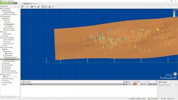 Leapfrog Geo начало - условное моделирование