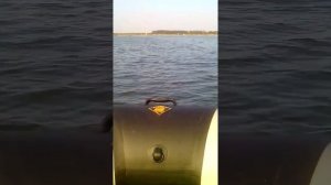 Ривьера 3200 СК с ПЛМ Зиф-5, двое в лодке.