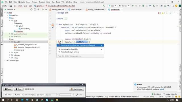 splash screen in android studio | kotlin | android studio tutorial for beginners | android studio смотреть онлайн