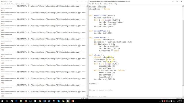 Generative Art - Creating Clouds Using Python and Turtle смотреть онлайн